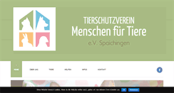 Desktop Screenshot of menschen-fuer-tiere-spaichingen.de
